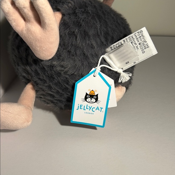 Jellycat Plush Mouse Toy - Gray and Cream - Picture 5 of 7